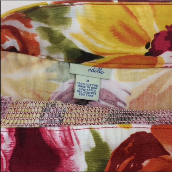 Anthropologie by odille skirt Floral print Size 4 - Picture 5 of 7